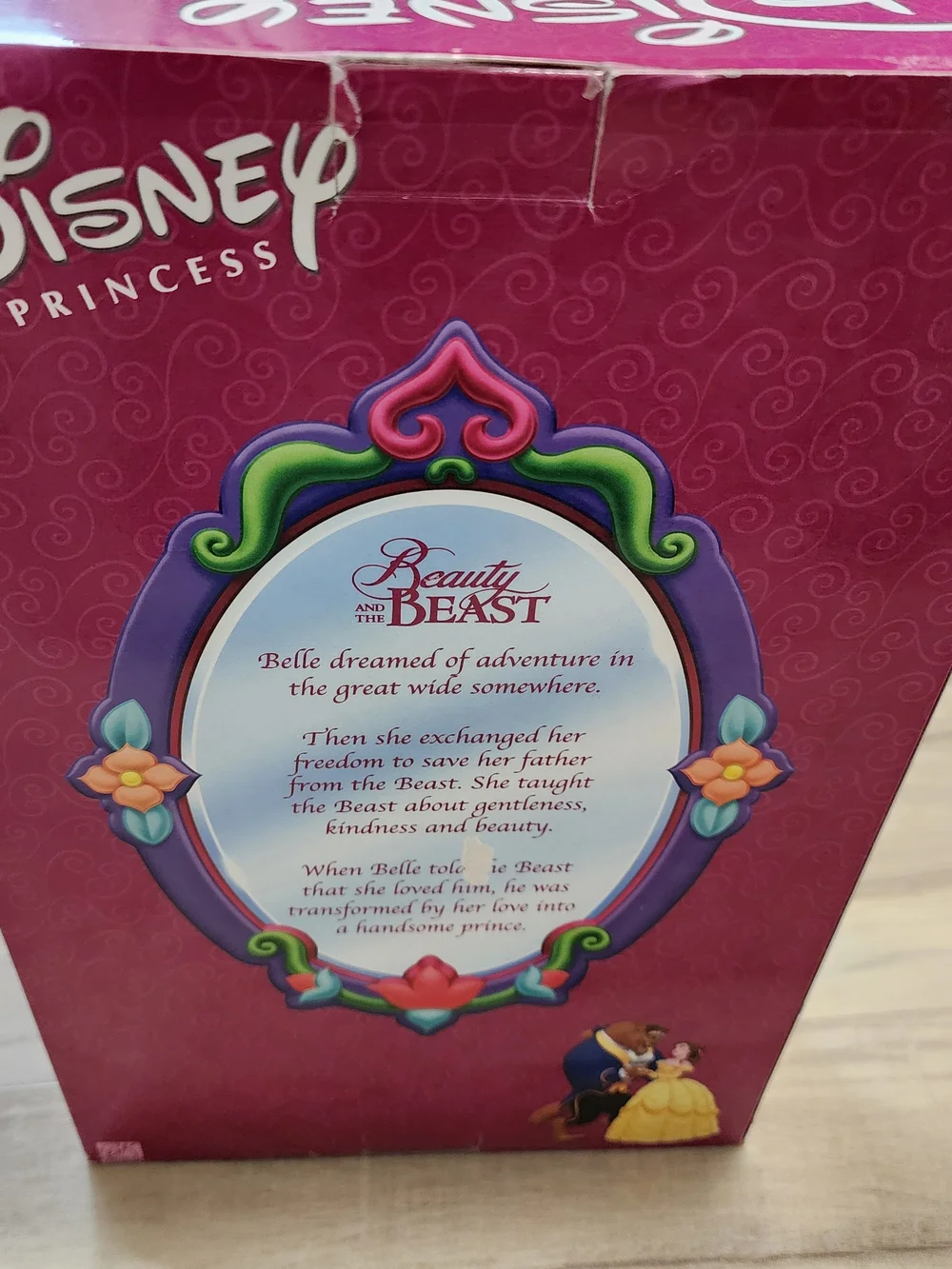 NIB Disney Beauty & The Beast Princess Belle Porcelain Keepsake Doll 2002